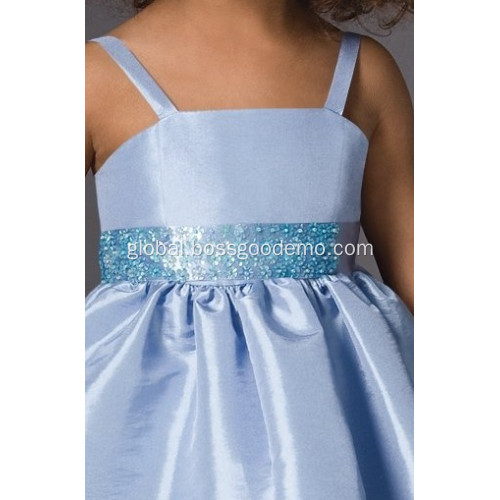 Party Flower Girls Dresses A-line Spaghetti Taffeta Flower Girl Dress Manufactory